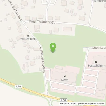 Standortübersicht der Tankstelle SWS Energie GmbH in 18556 Altenkirchen