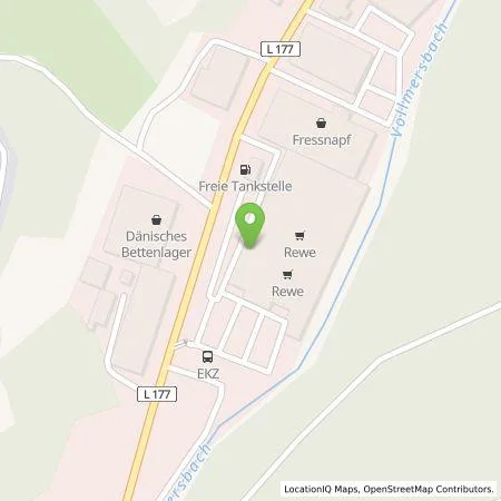 Standortübersicht der Tankstelle EnBW mobility+ AG und Co.KG in 55743 Idar Oberstein