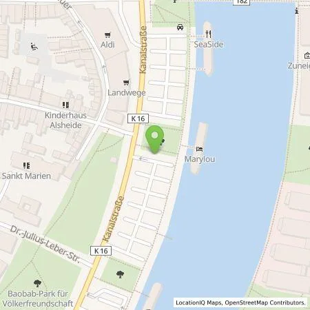 Standortübersicht der Tankstelle Stadtwerke Lübeck Energie GmbH in 23552 Lübeck