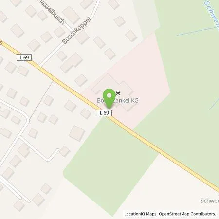 Standortübersicht der Tankstelle Stadtwerke Lübeck Energie GmbH in 24619 Bornhöved