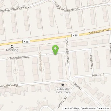 Standortübersicht der Tankstelle Stadtwerke Lübeck Energie GmbH in 23566 Lübeck