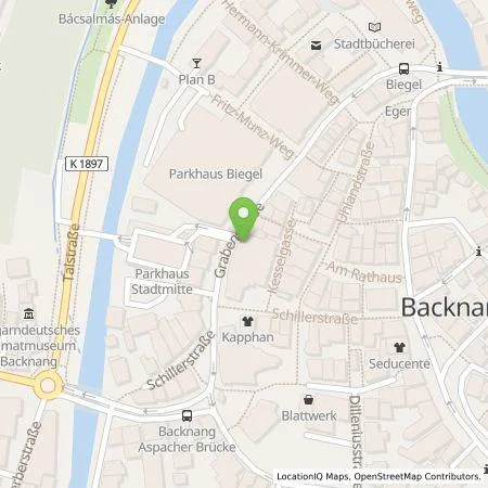 Standortübersicht der Tankstelle smopi® - Multi Chargepoint Solution GmbH in 71522 Backnang