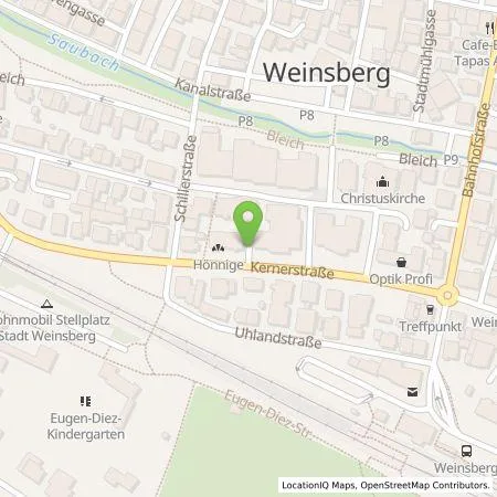 Standortübersicht der Tankstelle smopi® - Multi Chargepoint Solution GmbH in 74189 Weinsberg