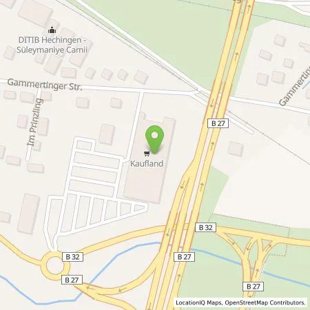 Standortübersicht der Tankstelle Kaufland Dienstleistung GmbH & Co. KG in 72379 Hechingen