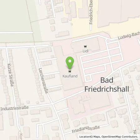 Standortübersicht der Tankstelle Kaufland Dienstleistung GmbH & Co. KG in 74177 Bad Friedrichshall