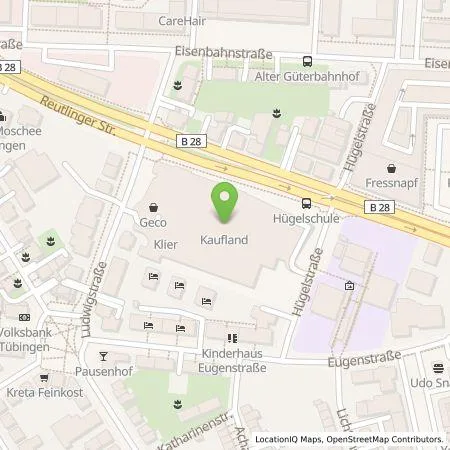 Standortübersicht der Tankstelle Kaufland Dienstleistung GmbH & Co. KG in 72072 Tübingen