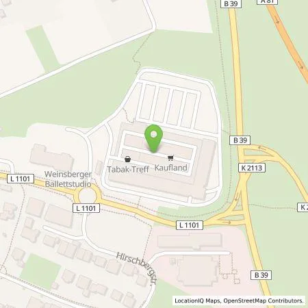 Standortübersicht der Tankstelle Kaufland Dienstleistung GmbH & Co. KG in 74189 Weinsberg