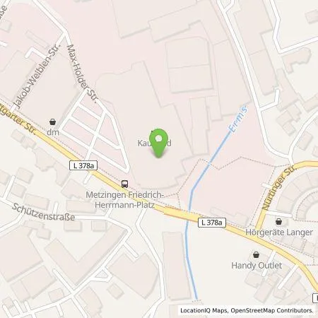 Standortübersicht der Tankstelle Kaufland Dienstleistung GmbH & Co. KG in 72555 Metzingen