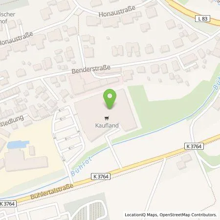 Standortübersicht der Tankstelle Kaufland Dienstleistung GmbH & Co. KG in 77815 Bühl