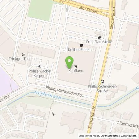 Standortübersicht der Tankstelle Kaufland Dienstleistung GmbH & Co. KG in 50171 Kerpen
