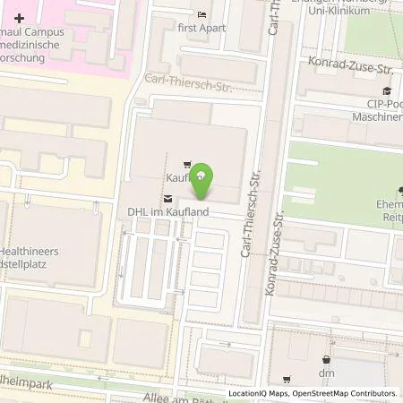 Standortübersicht der Tankstelle Kaufland Dienstleistung GmbH & Co. KG in 91052 Erlangen