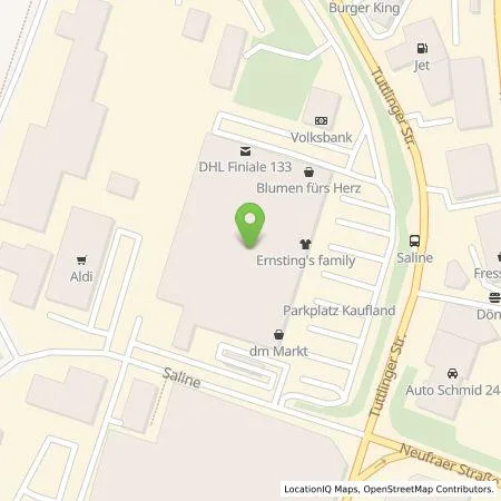 Standortübersicht der Tankstelle Kaufland Dienstleistung GmbH & Co. KG in 78628 Rottweil