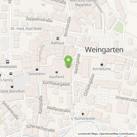 Standortübersicht der Tankstelle Kaufland Dienstleistung GmbH & Co. KG in 88250 Weingarten