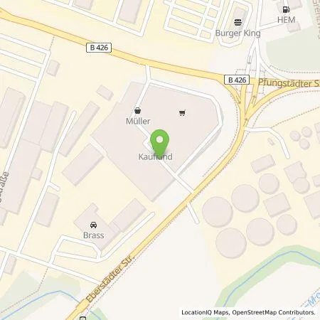 Standortübersicht der Tankstelle Kaufland Dienstleistung GmbH & Co. KG in 64319 Pfungstadt