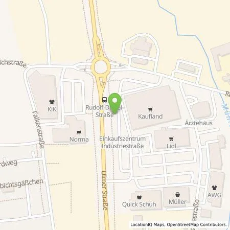 Standortübersicht der Tankstelle Kaufland Dienstleistung GmbH & Co. KG in 89269 Vöhringen