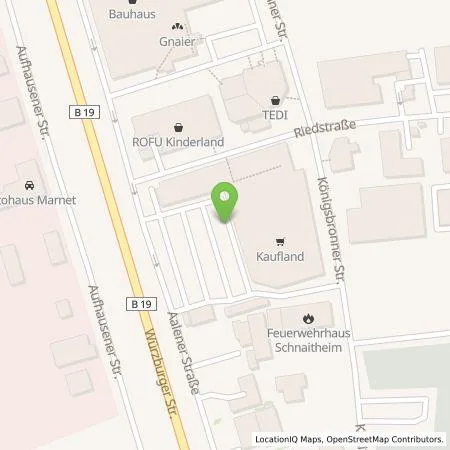 Standortübersicht der Tankstelle Kaufland Dienstleistung GmbH & Co. KG in 89520 Heidenheim an der Brenz