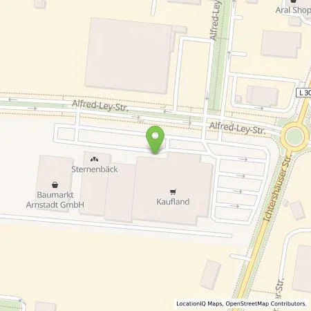 Standortübersicht der Tankstelle Kaufland Dienstleistung GmbH & Co. KG in 99310 Arnstadt