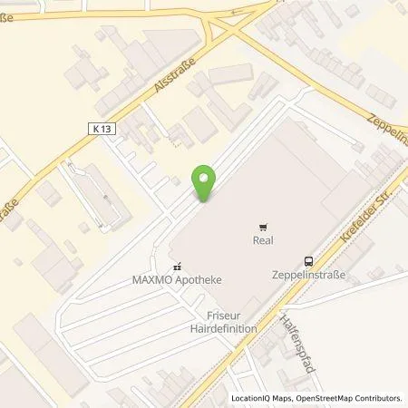 Standortübersicht der Tankstelle Kaufland Dienstleistung GmbH & Co. KG in 41063 Mönchengladbach