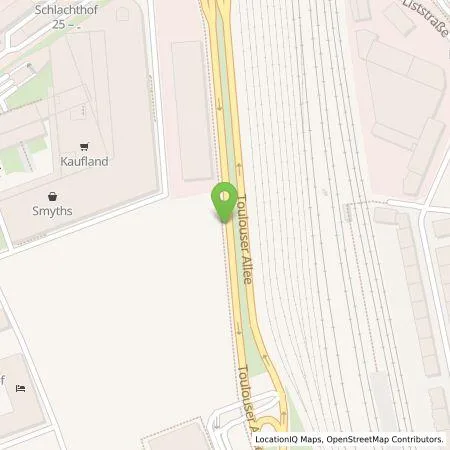 Standortübersicht der Tankstelle Kaufland Dienstleistung GmbH & Co. KG in 40476 Düsseldorf