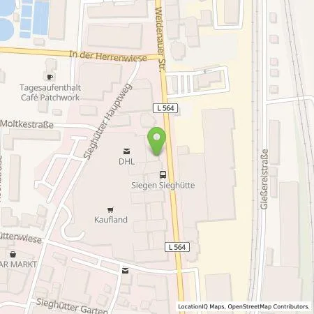 Standortübersicht der Tankstelle Kaufland Dienstleistung GmbH & Co. KG in 57072 Siegen