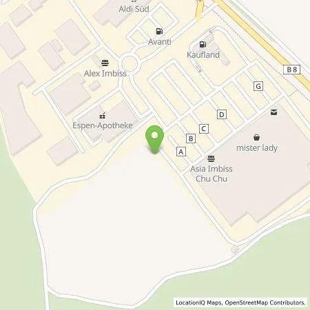 Standortübersicht der Tankstelle Kaufland Dienstleistung GmbH & Co. KG in 90559 Burgthann