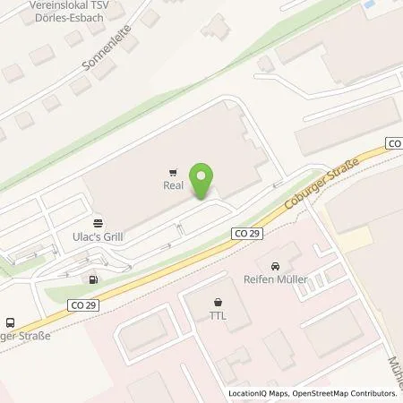 Standortübersicht der Tankstelle Kaufland Dienstleistung GmbH & Co. KG in 96487 Dörfles-Esbach