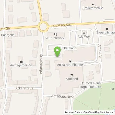 Standortübersicht der Tankstelle Kaufland Dienstleistung GmbH & Co. KG in 29410 Salzwedel