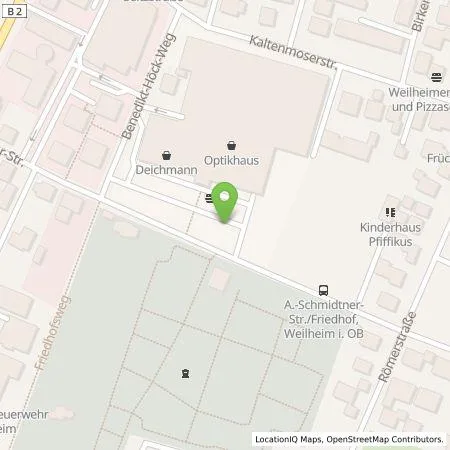 Standortübersicht der Tankstelle Kaufland Dienstleistung GmbH & Co. KG in 82362 Weilheim i. OB