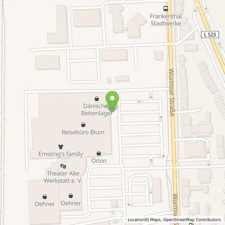 Standortübersicht der Tankstelle Kaufland Dienstleistung GmbH & Co. KG in 67227 Frankenthal (Pfalz)