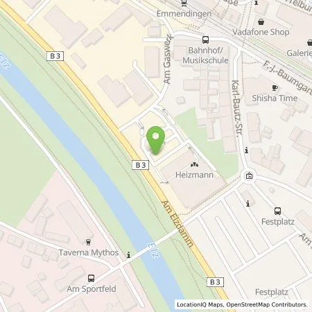 Standortübersicht der Tankstelle Kaufland Dienstleistung GmbH & Co. KG in 79312 Emmendingen