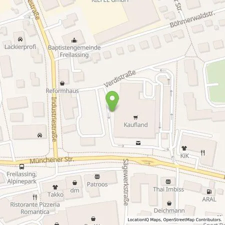 Standortübersicht der Tankstelle Kaufland Dienstleistung GmbH & Co. KG in 83395 Freilassing