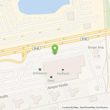 Standortübersicht der Tankstelle Kaufland Dienstleistung GmbH & Co. KG in 65428 Rüsselsheim am Main