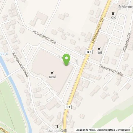 Standortübersicht der Tankstelle Kaufland Dienstleistung GmbH & Co. KG in 77933 Lahr