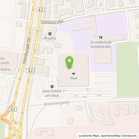 Standortübersicht der Tankstelle Kaufland Dienstleistung GmbH & Co. KG in 38114 Braunschweig