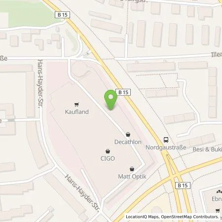 Standortübersicht der Tankstelle Kaufland Dienstleistung GmbH & Co. KG in 93059 Regensburg