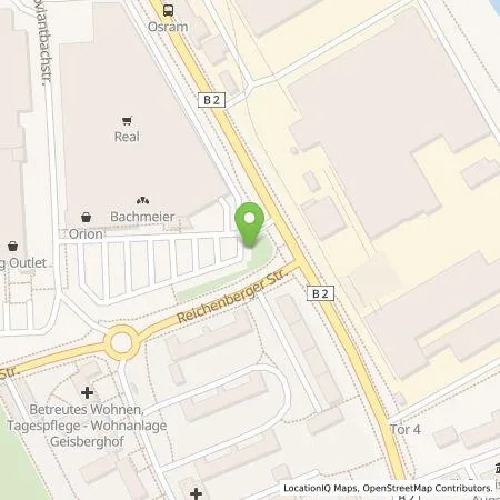 Standortübersicht der Tankstelle Kaufland Dienstleistung GmbH & Co. KG in 86161 Augsburg