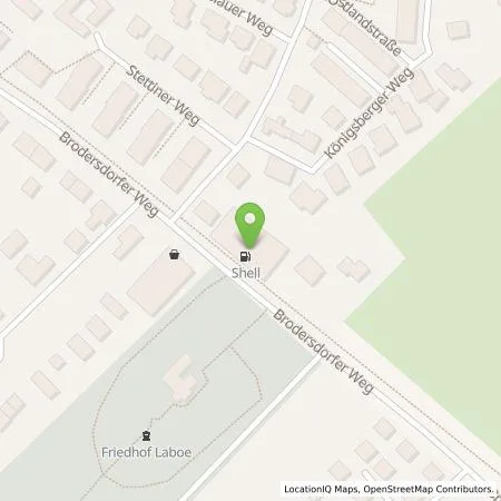 Standortübersicht der Tankstelle Shell Deutschland GmbH in 24235 Laboe