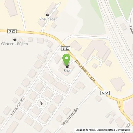 Standortübersicht der Tankstelle Shell Deutschland GmbH in 01640 Coswig