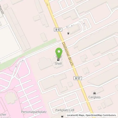 Standortübersicht der Tankstelle Shell Deutschland GmbH in 47805 Krefeld