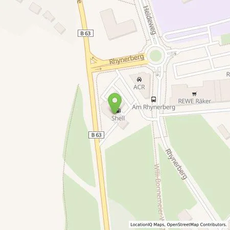 Standortübersicht der Tankstelle Shell Deutschland GmbH in 59069 Hamm