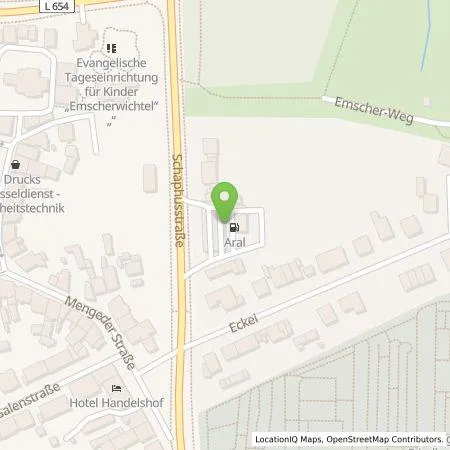 Standortübersicht der Tankstelle BP Europa SE in 44359 Dortmund