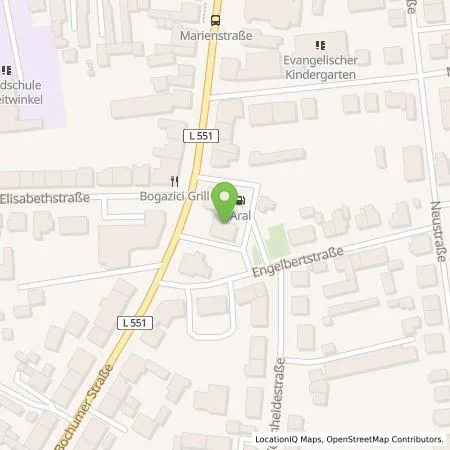 Standortübersicht der Tankstelle BP Europa SE in 45661 Recklinghausen