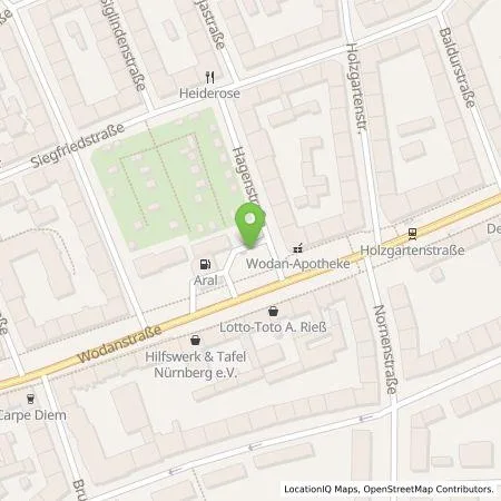 Standortübersicht der Tankstelle BP Europa SE in 90461 Nürnberg