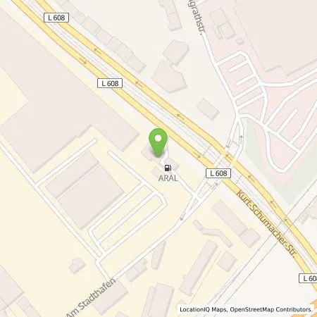 Standortübersicht der Tankstelle BP Europa SE in 45881 Gelsenkirchen