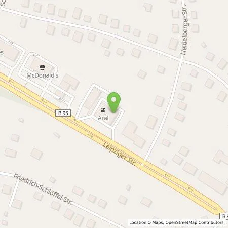 Standortübersicht der Tankstelle BP Europa SE in 09114 Chemnitz