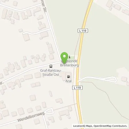 Standortübersicht der Tankstelle BP Europa SE in 25524 Itzehoe