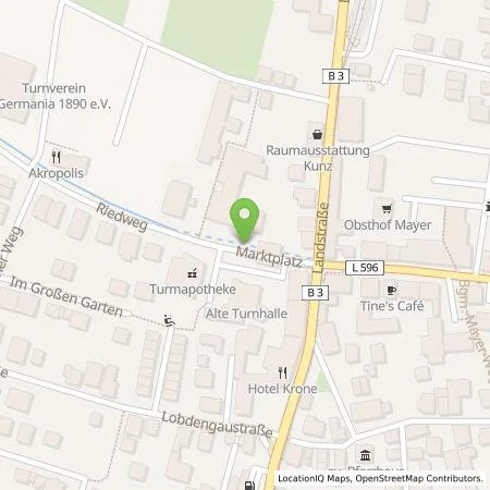 Standortübersicht der Tankstelle Stadtwerke Viernheim GmbH in 69493 Hirschberg an der Bergstrasße