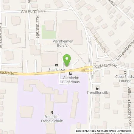 Standortübersicht der Tankstelle Stadtwerke Viernheim GmbH in 68519 Viernheim