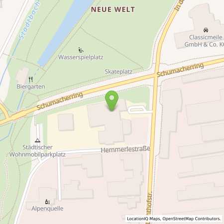 Standortübersicht der Strom (Elektro) Tankstelle: e-con AG in 87700, Memmingen