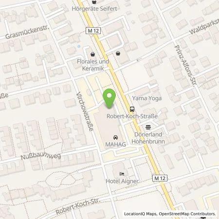 Standortübersicht der Tankstelle MAHAG Automobilhandel und Service GmbH & Co. oHG in 85521 Ottobrunn